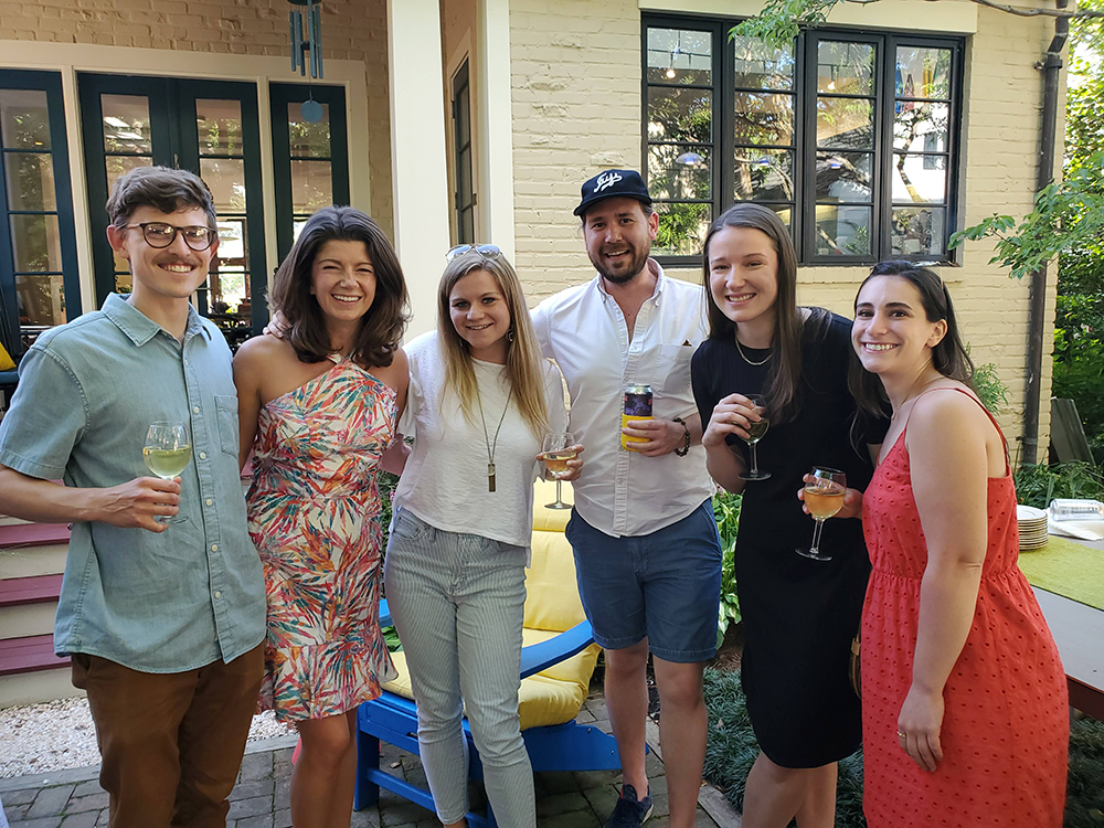 Andrew, Brooke, Caroline, Robert, Sonja, and Abby